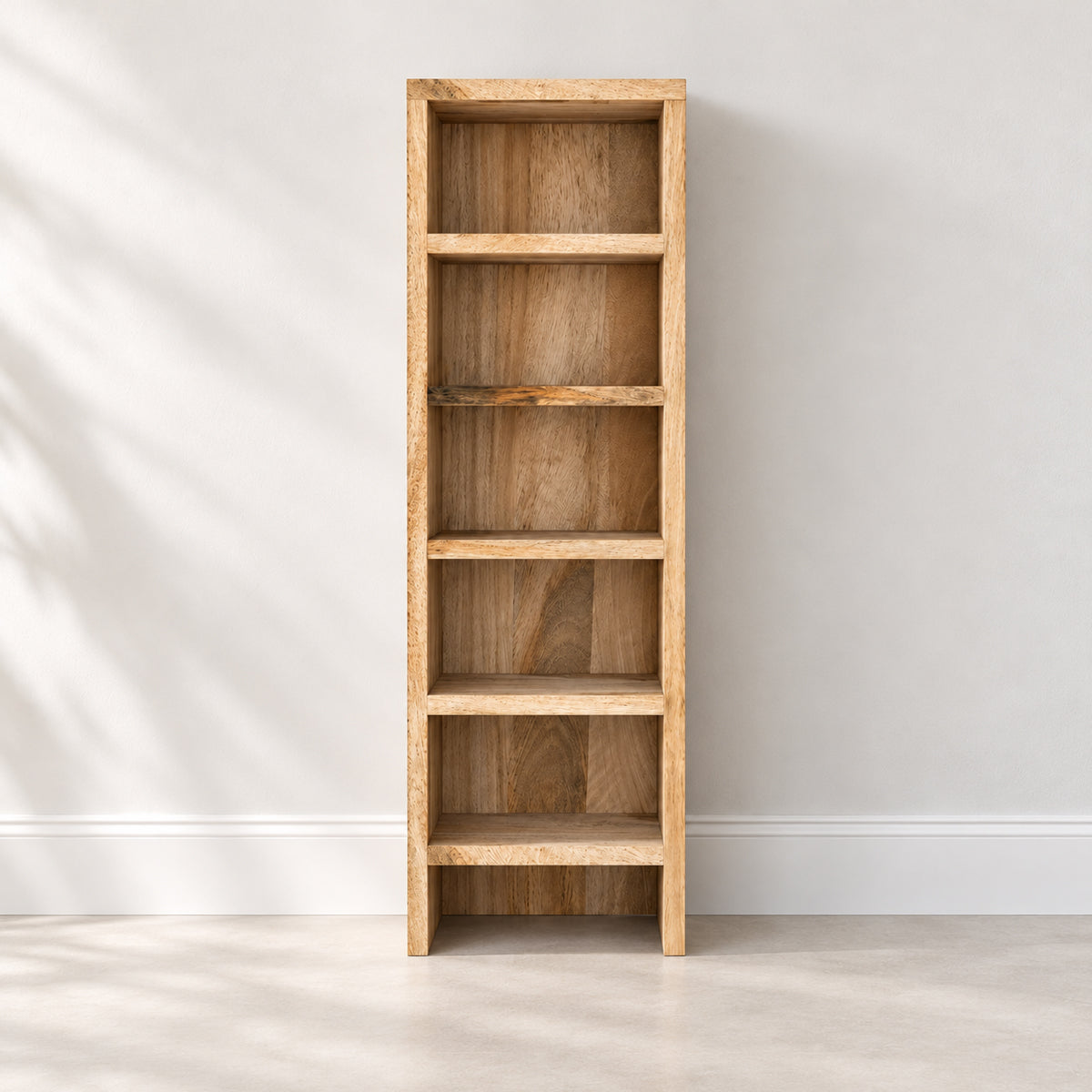 Cube Mango CD/DVD Rack/Narrow Bookcase - Mango Wood