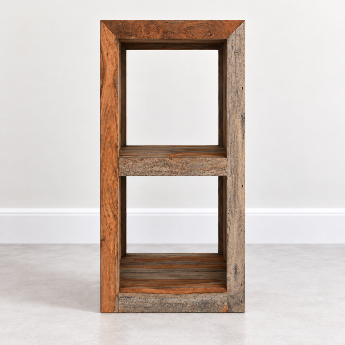 Solid Sheesham Wood Two Hole Cube - GOA
