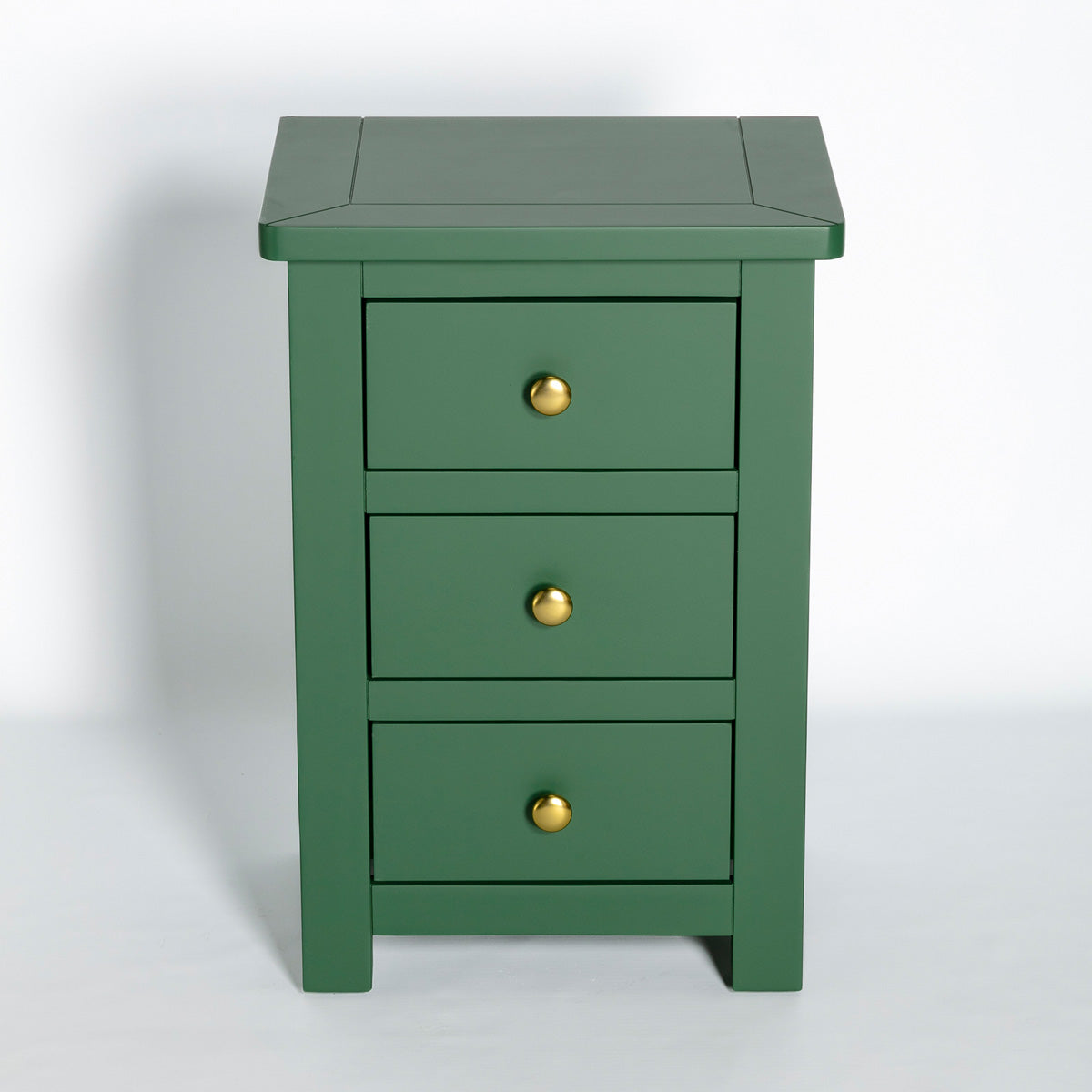 Duchy Green Nachttisch mit 3 Schubladen