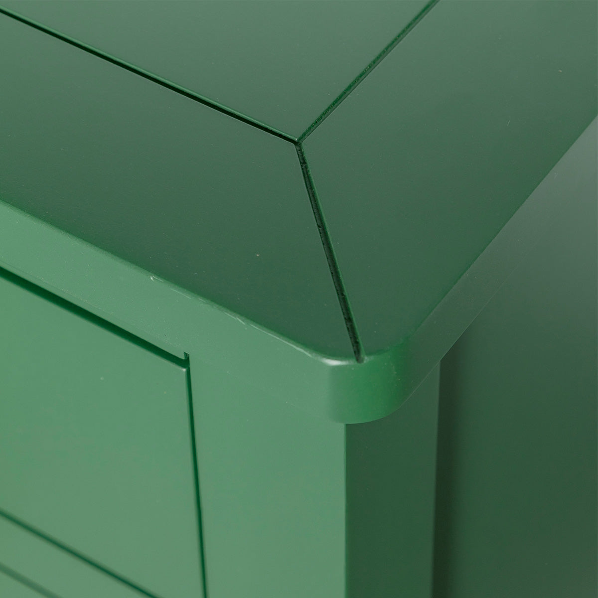 Duchy Green Nachttisch mit 3 Schubladen