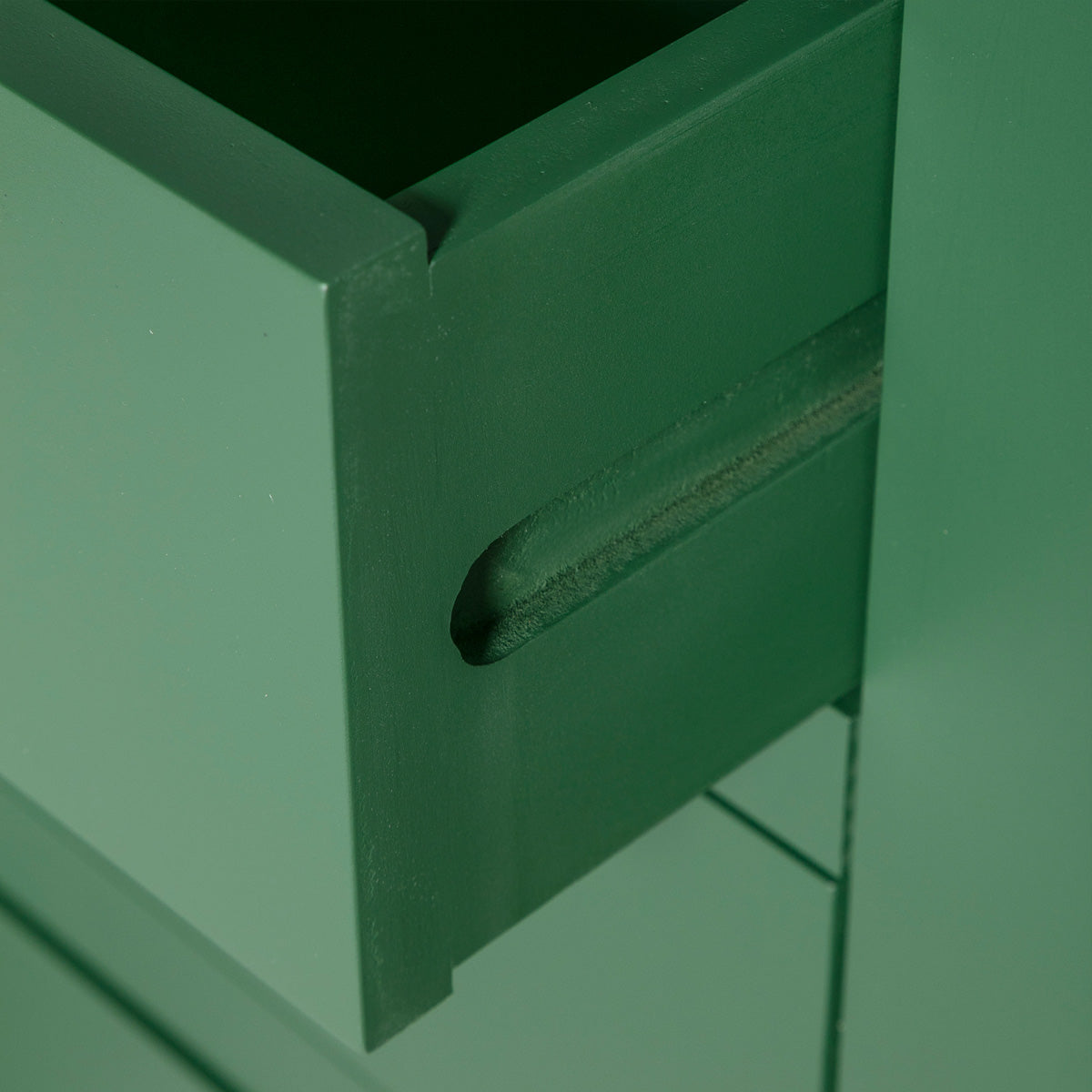 Duchy Green Nachttisch mit 3 Schubladen