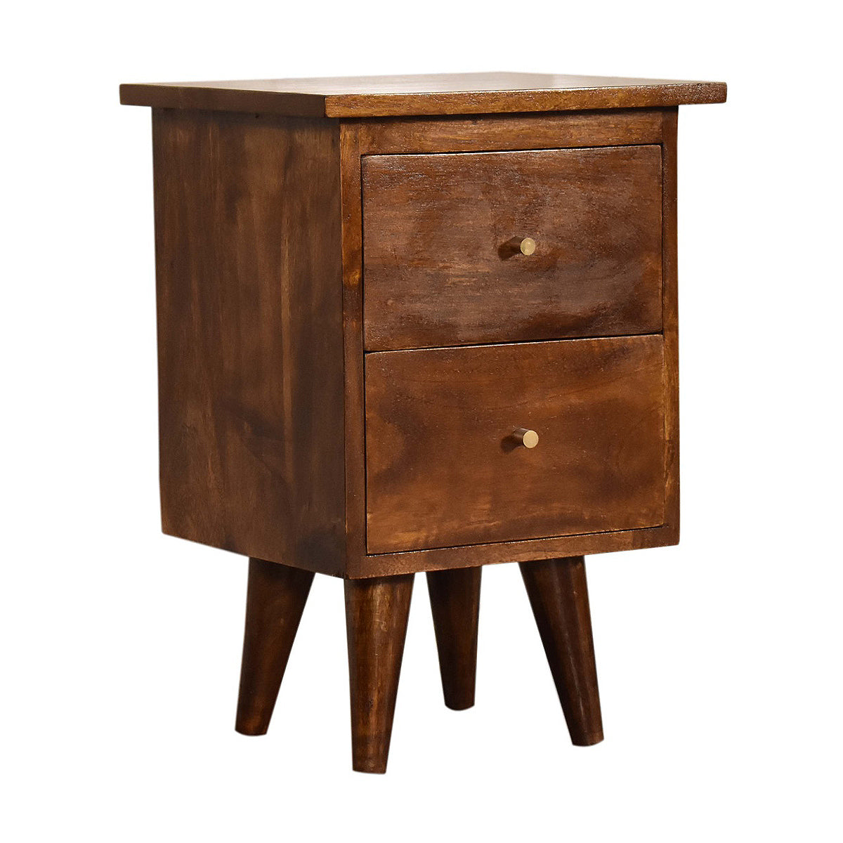 Chestnut Artisan Bedside Table / Mango Wood