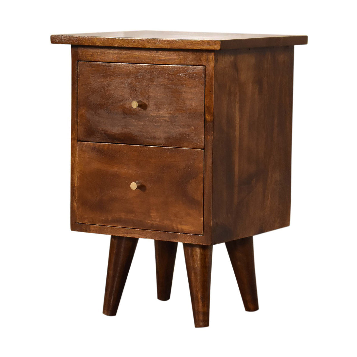 Chestnut Artisan Bedside Table / Mango Wood