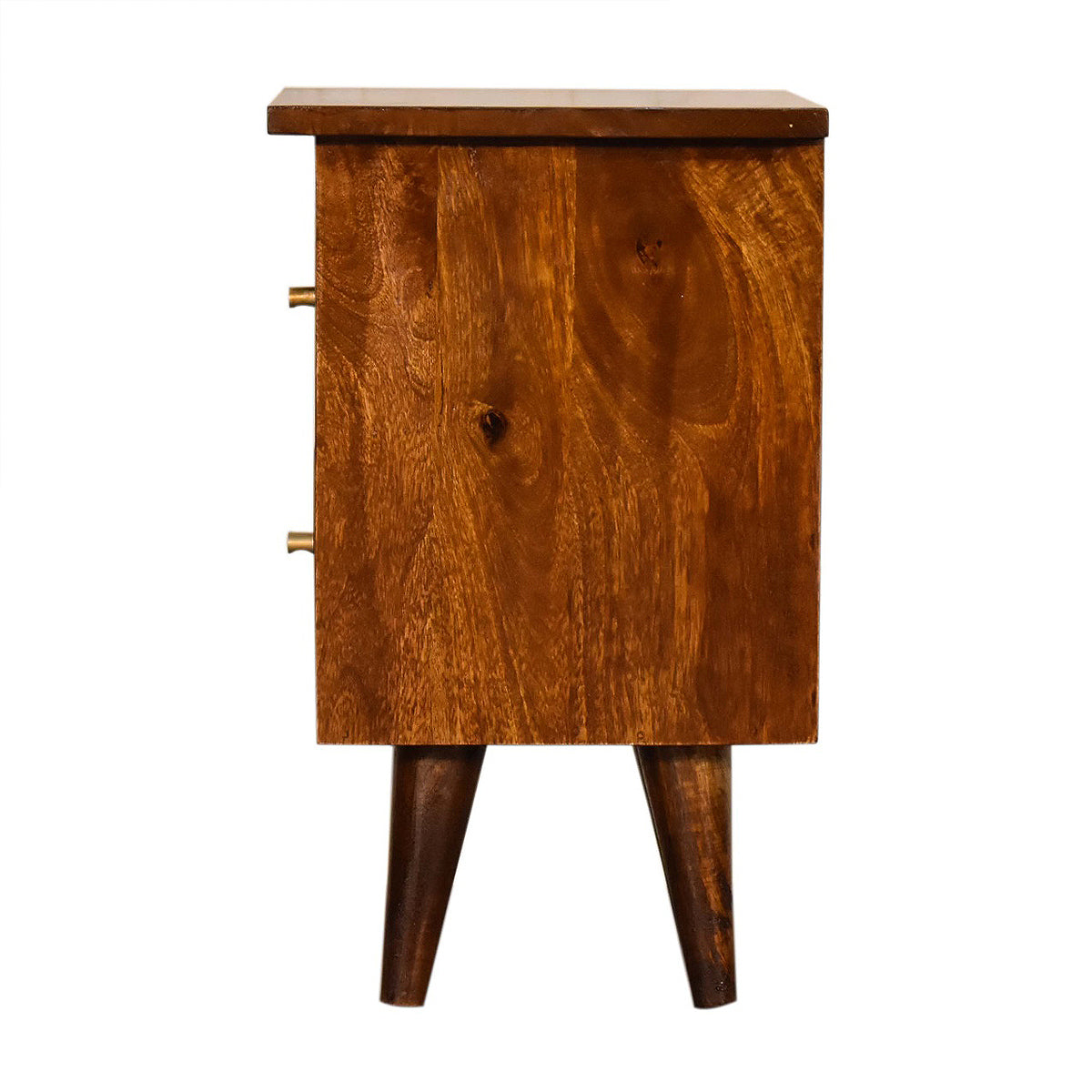 Chestnut Artisan Bedside Table / Mango Wood