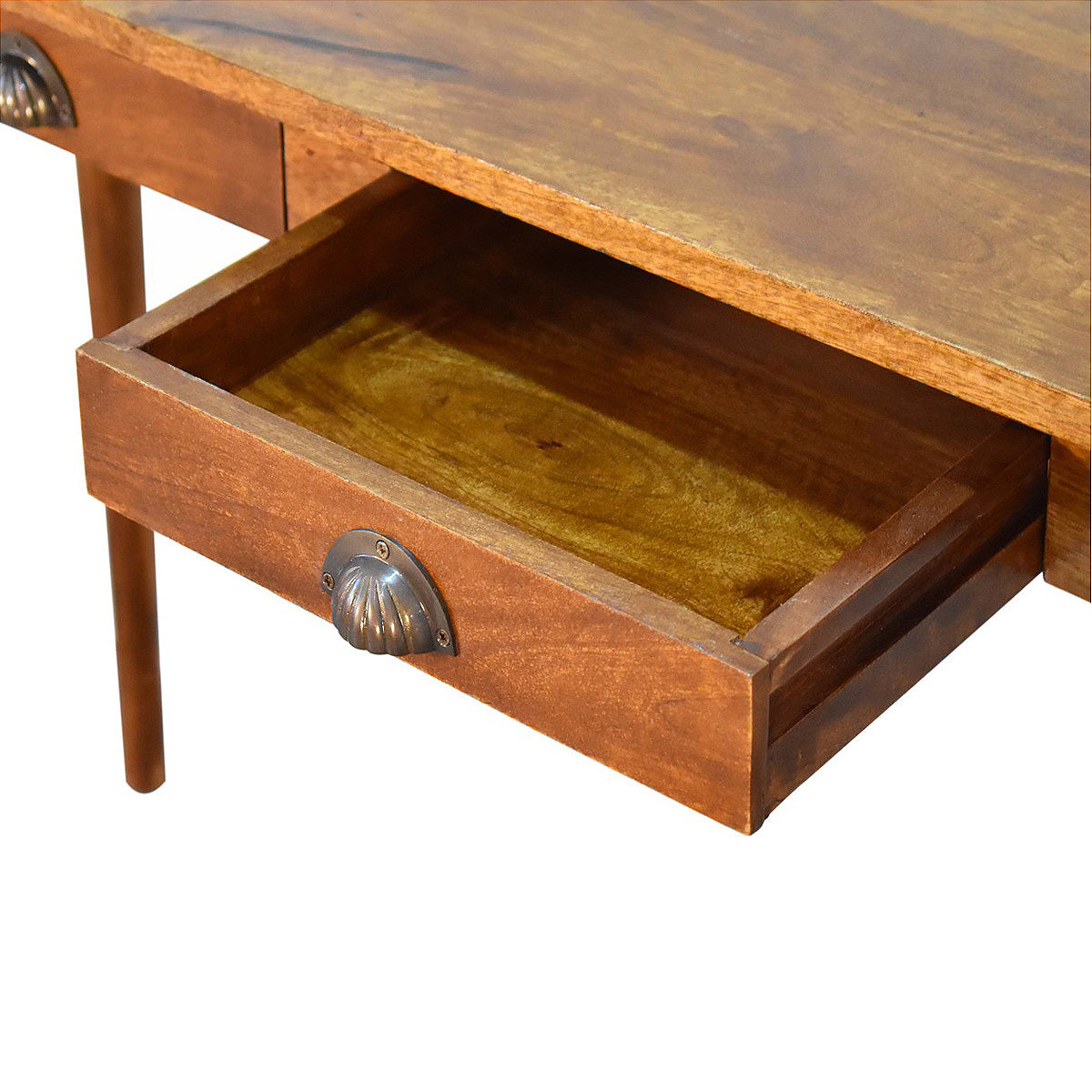 Nordic Chestnut Writing Desk - 2 Drawers