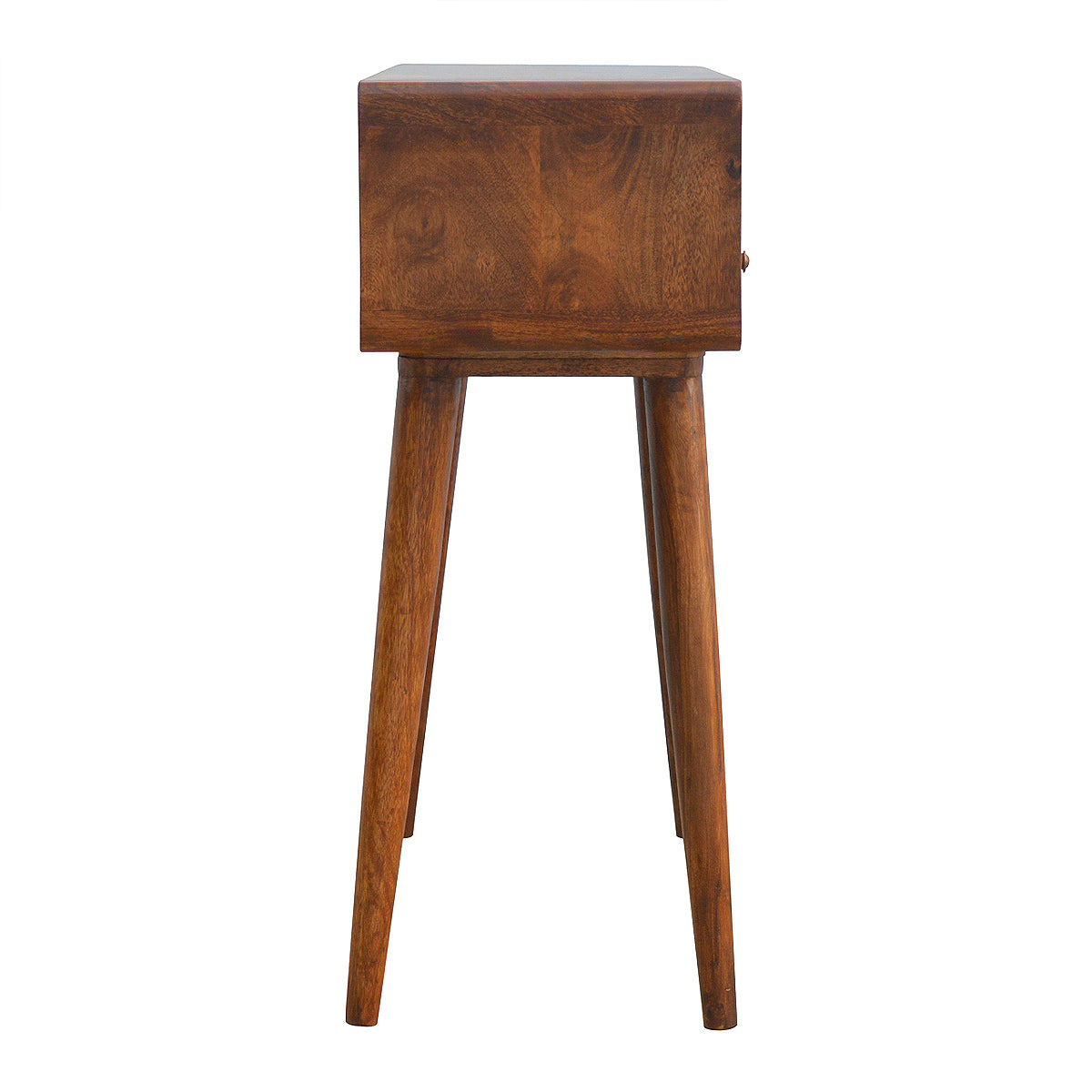 Chestnut Curved Console Table