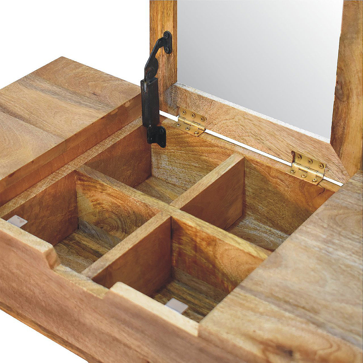 Mini Dressing Table with Mirror- Oak ish Finish