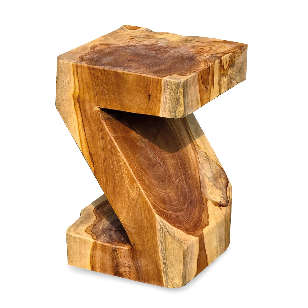 Root Z Lamp Table - Solid Suar Wood
