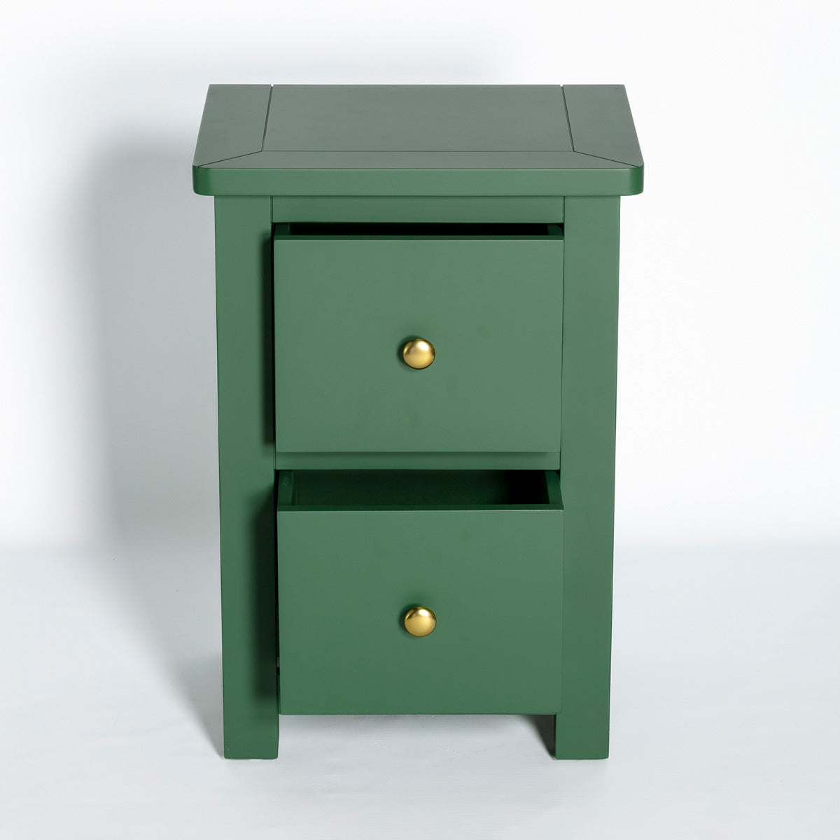 Manor Green 2 Drawer Bedside Table