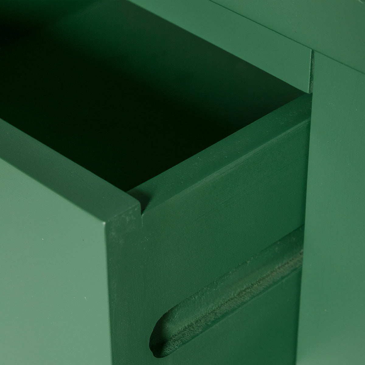 Manor Green 2 Drawer Bedside Table