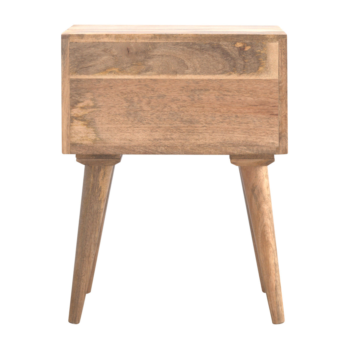 Modern Bedside with 2 Drawers / Oak-ish Finish