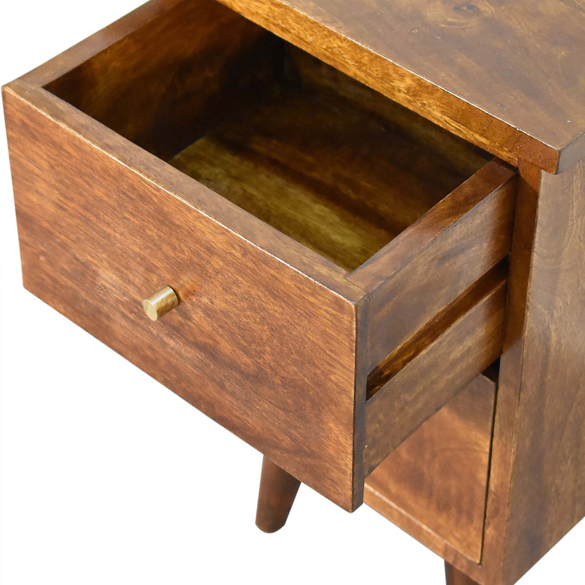 Chestnut Artisan Bedside Table / Mango Wood