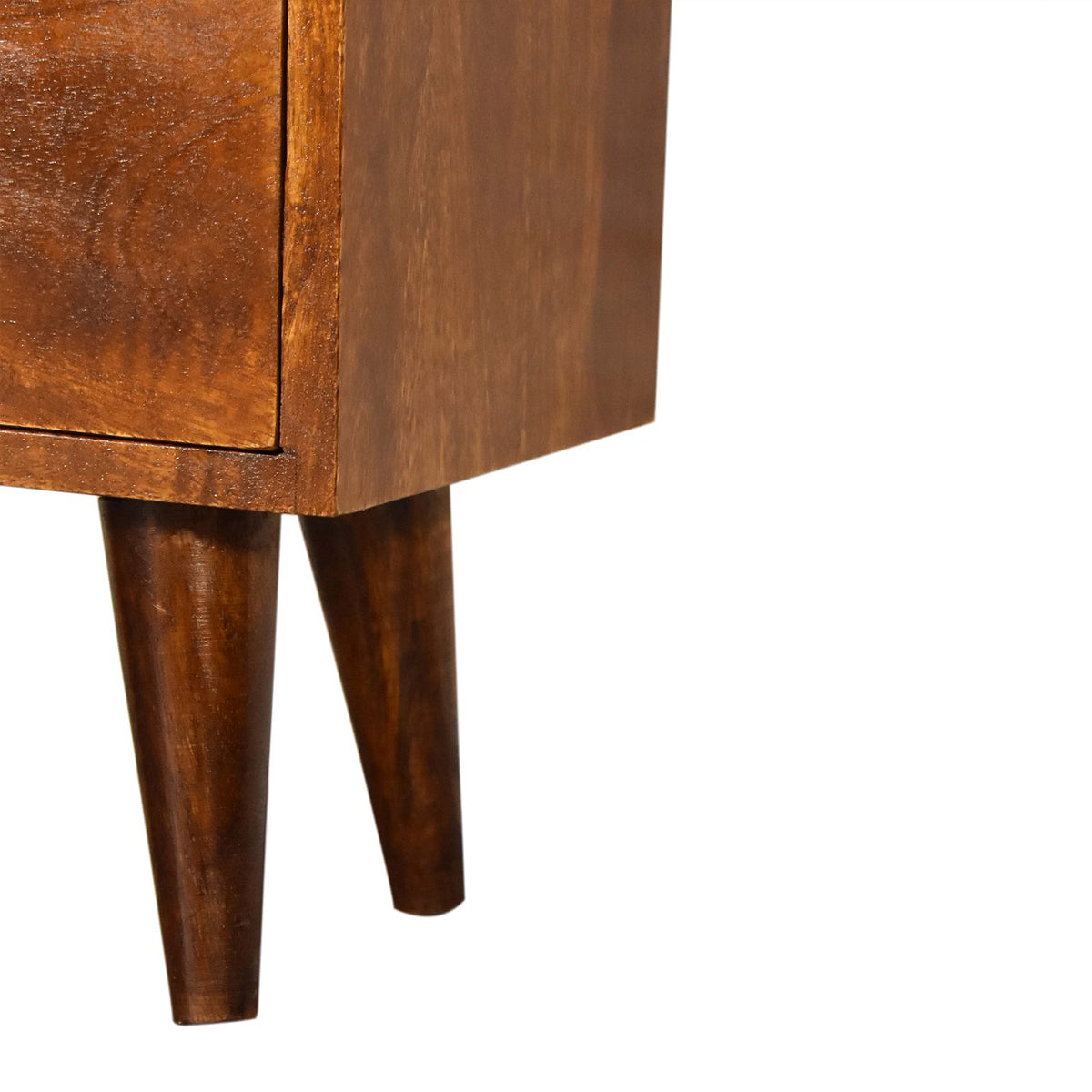 Chestnut Artisan Bedside Table / Mango Wood
