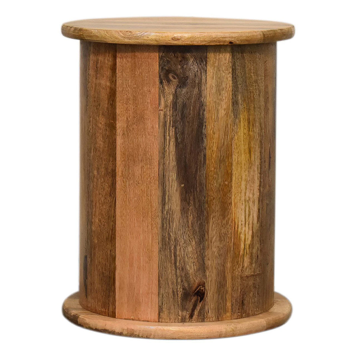 Mini 2 Drawer Classic Drum Chest - Mango Wood - H:40cm