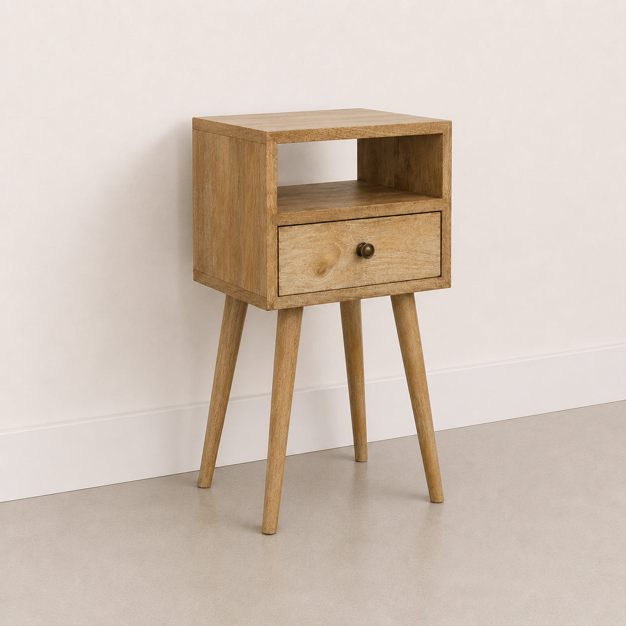 Mini Oak-Ish Bedside Table / Mango Wood