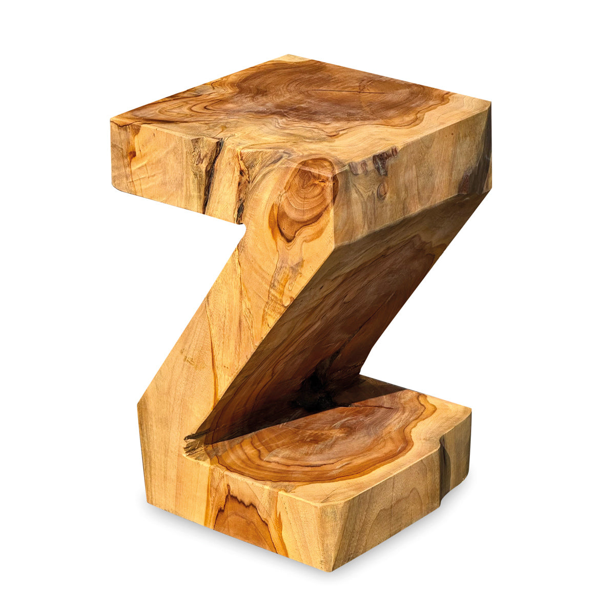 Root Z Lamp Table - Solid Suar Wood