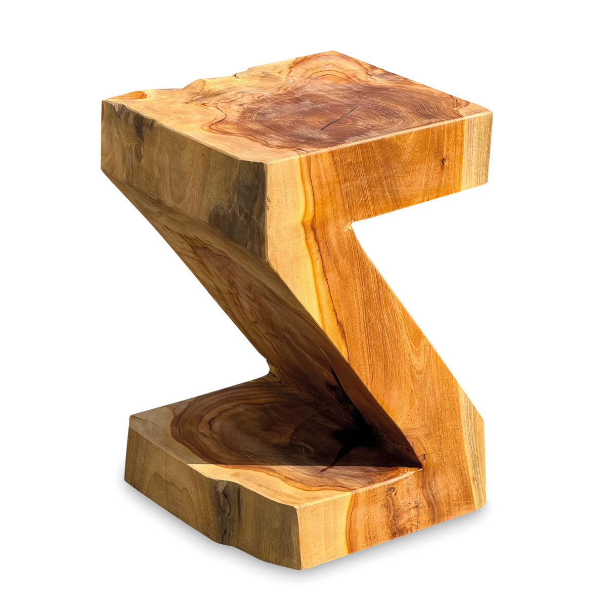 Root Z Lamp Table - Solid Suar Wood