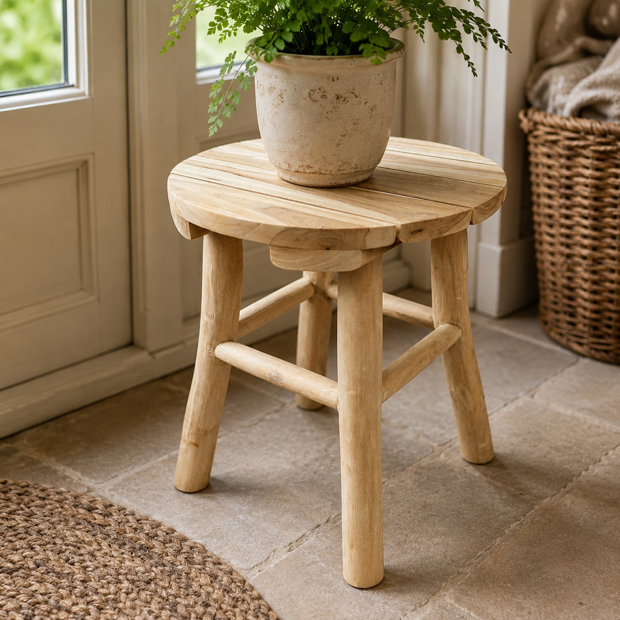 Malvern Small Stool/Table - Solid Teak