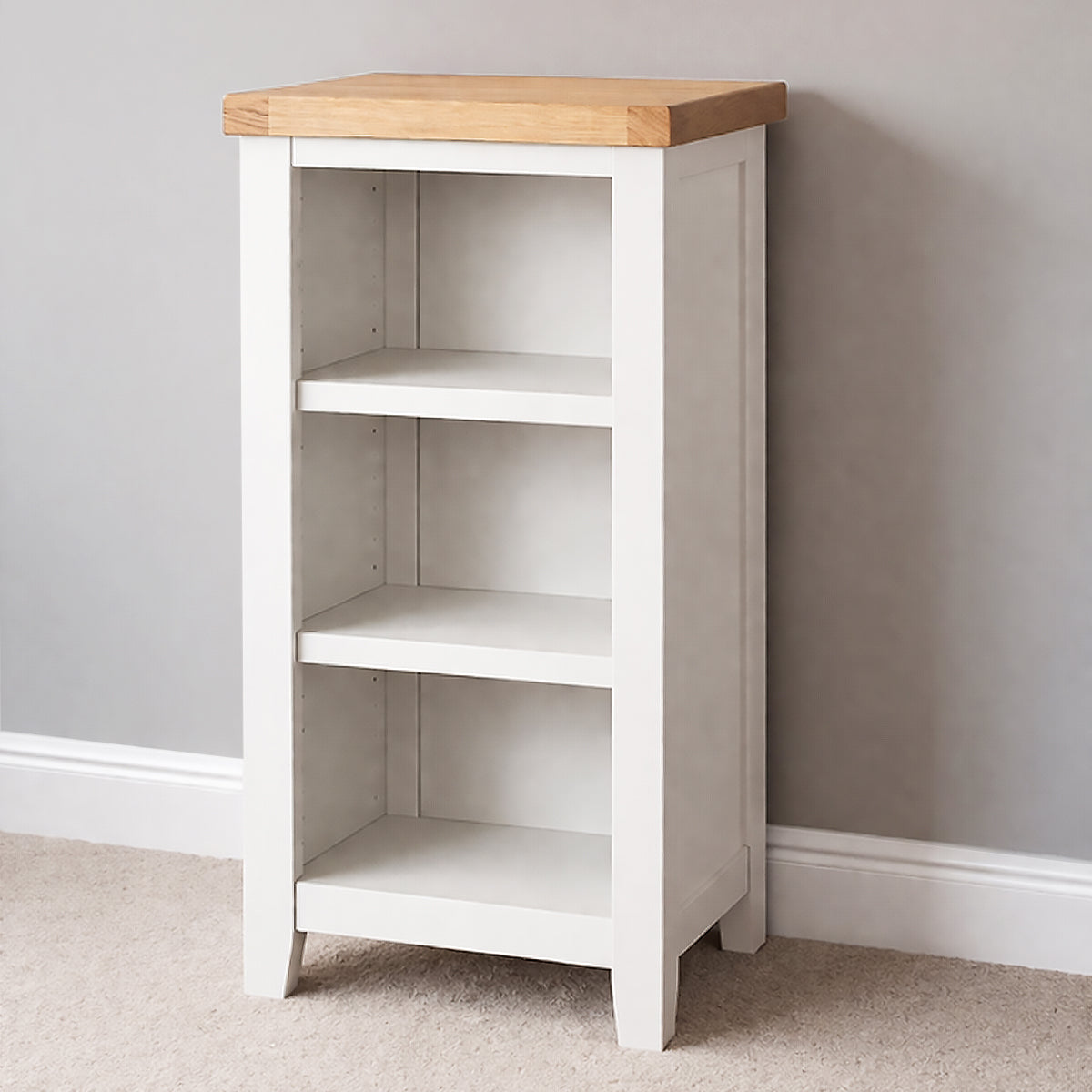 Cornish White Small Bookcase
