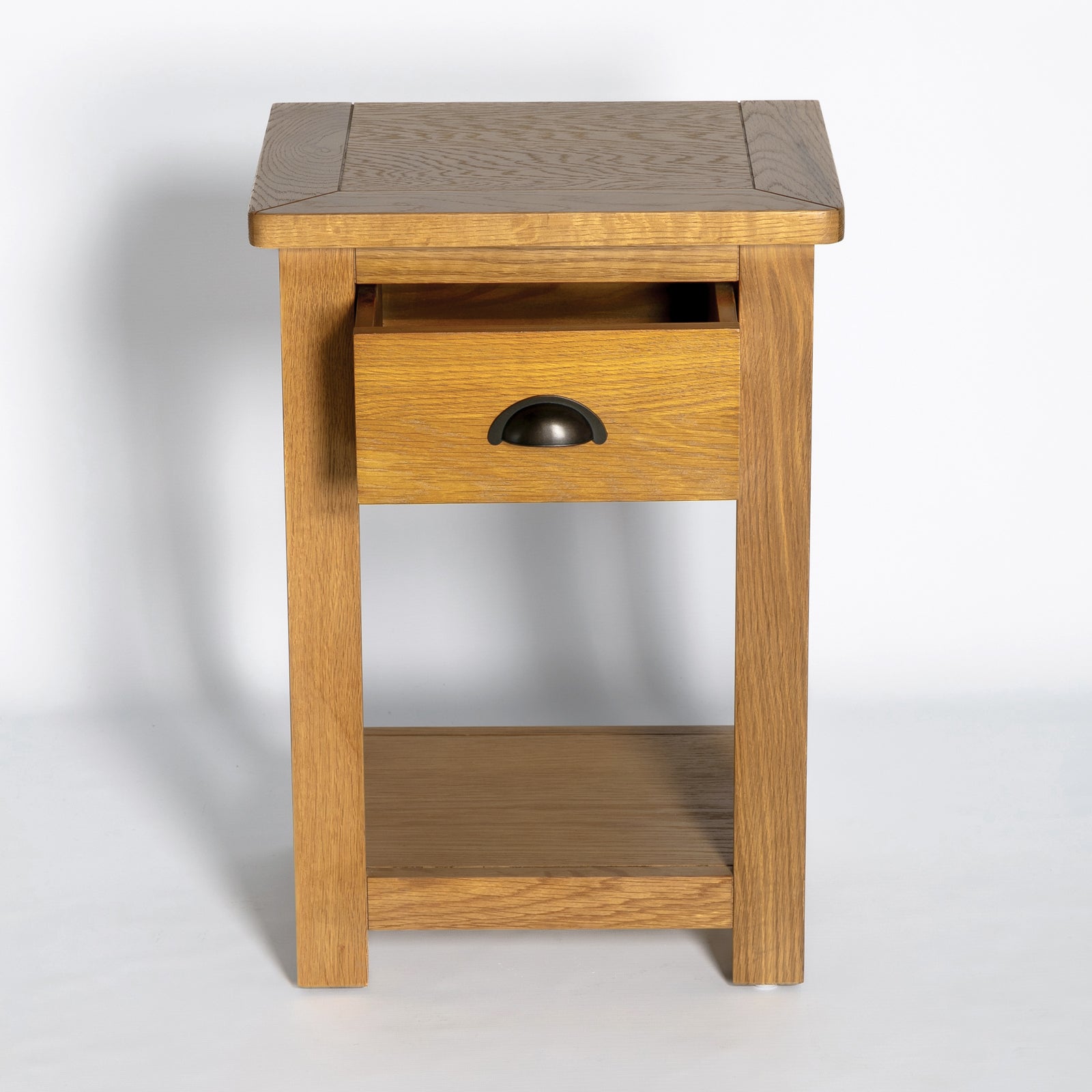 Solid oak on sale bedside tables