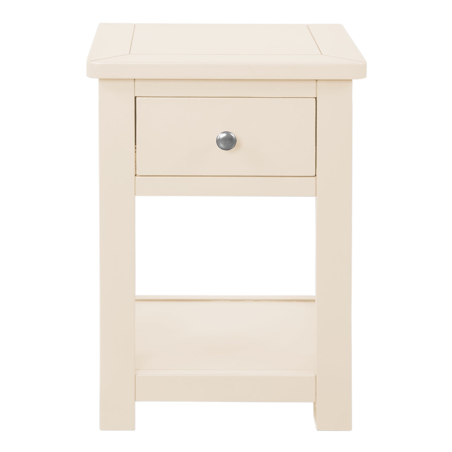 Manor Cream 1 Drawer Bedside Table