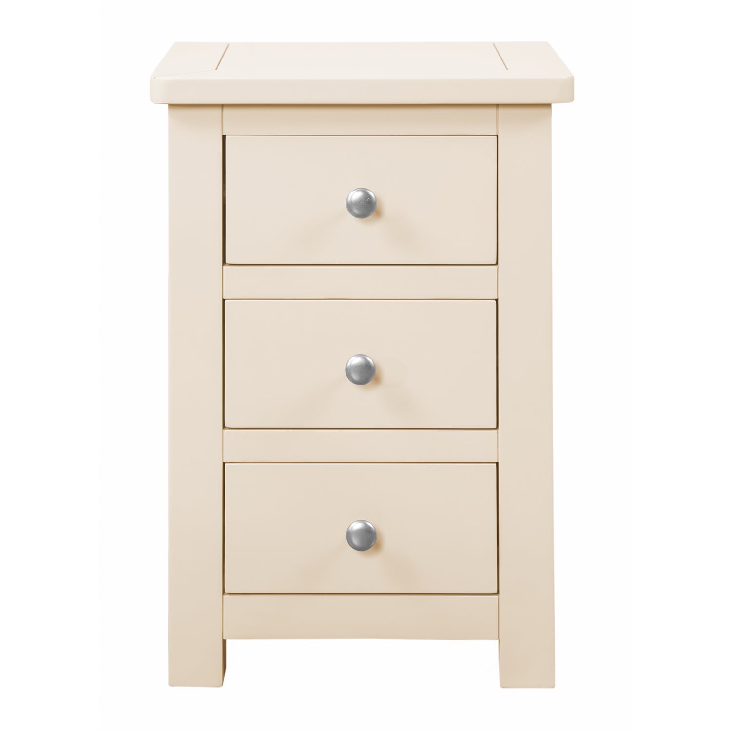 Manor Cream 3 Drawer Bedside Table
