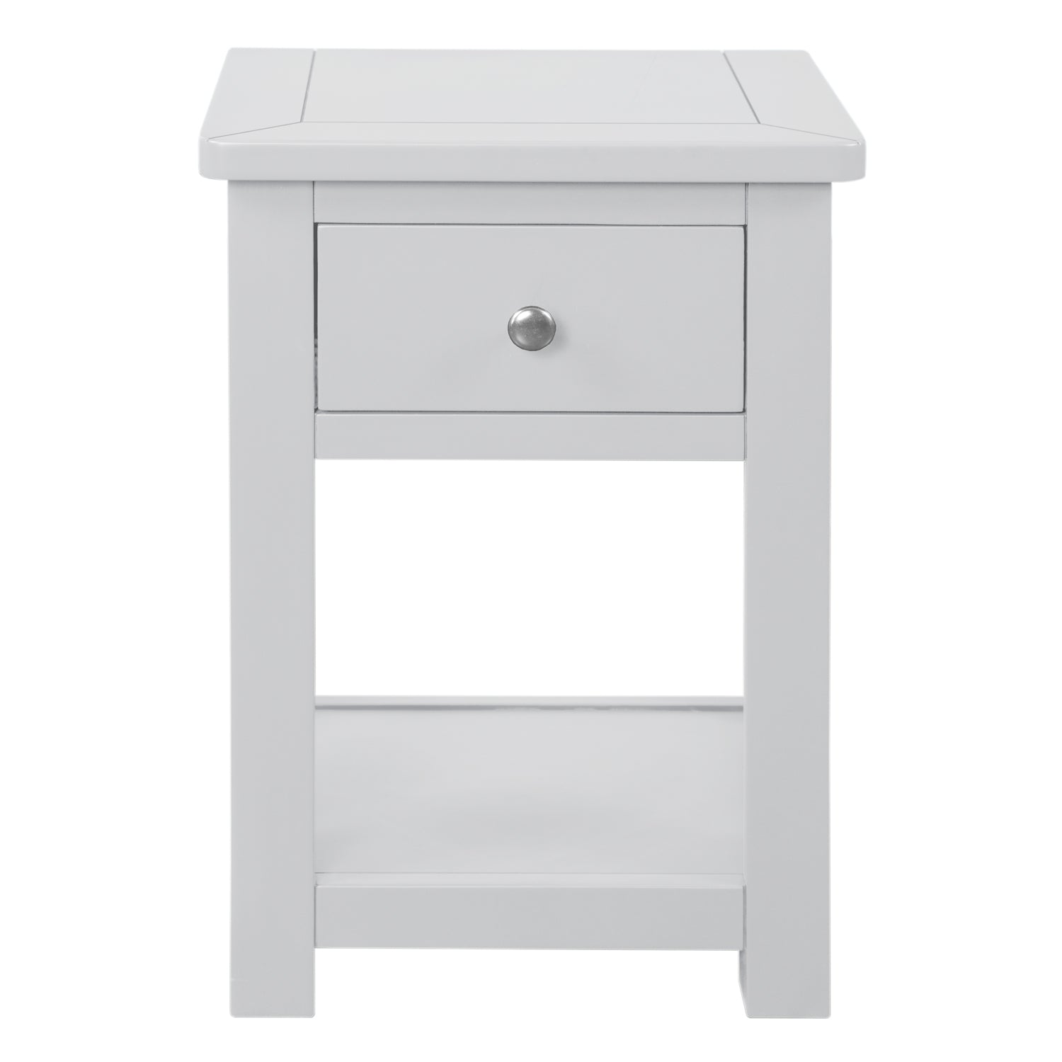 Manor Grey 1 Drawer Bedside Table